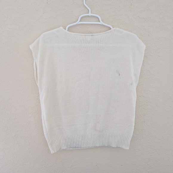 Vintage Kenneth Too Sailboat Sweater Vest Made in USA - Picture 6 of 7